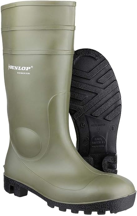 Steel toe outlet cap wellies dunlop