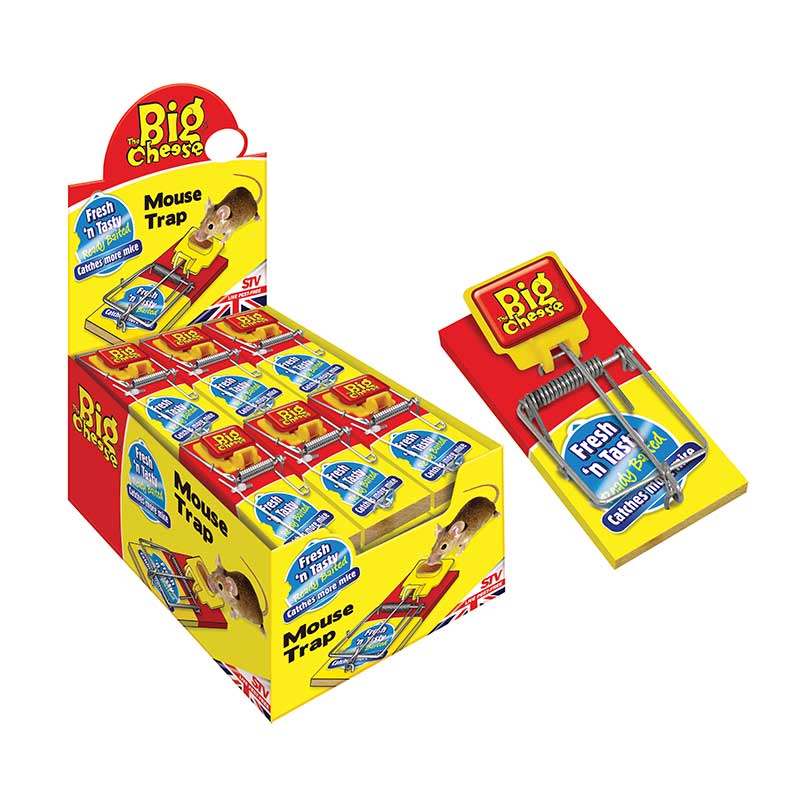 Big Cheese Baited Mouse Traps Twin Pack