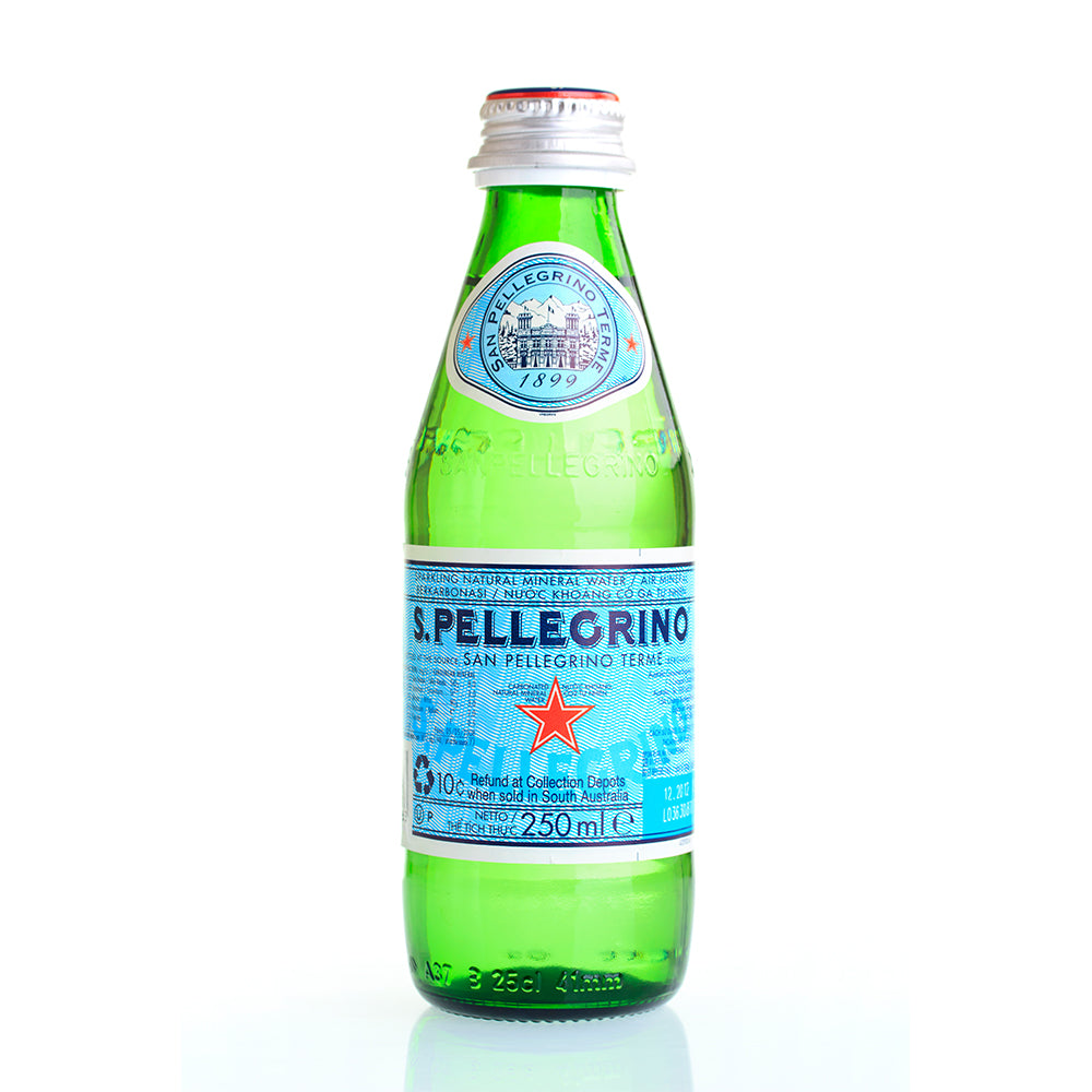 San Pellegrino Sparkling Water, 750ML Glass Bottle (15 Pack)