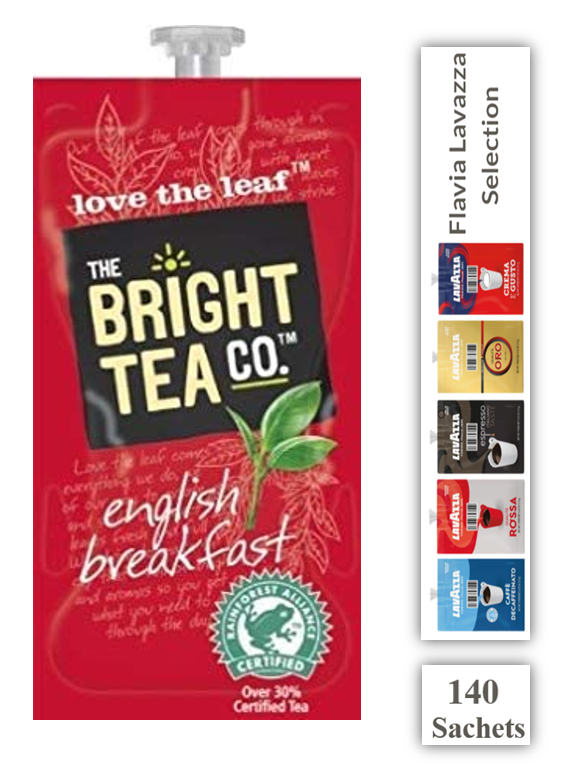 Flavia The Bright Tea Co English Breakfast x 140 Sachets