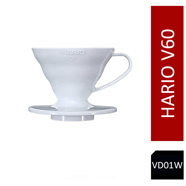 Hario V60 Coffee Dripper Plastic Size 01 (White) — Hario UK