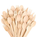 Belgravia- Disposable Eco Friendly  Wooden Cutlery Knives,Forks, Spoons & Teaspoons