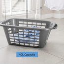 Addis 510607 Rect Laundry Basket Metallic 40 Litre