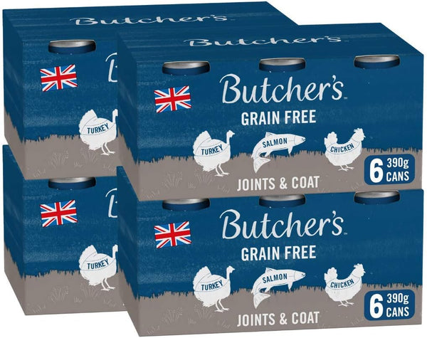 Butchers Joints & Coat Wet Dog Food Tins, 6 x 390g