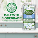 Zoflora Linen Fresh Biodegradable Wipes, Antibacterial Multi-Surface Cleaning Wipes, 70's