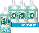 CIF Ocean Multipurpose Floor Cleaner with Shiny Clean & Fresh Fragrance 950ml