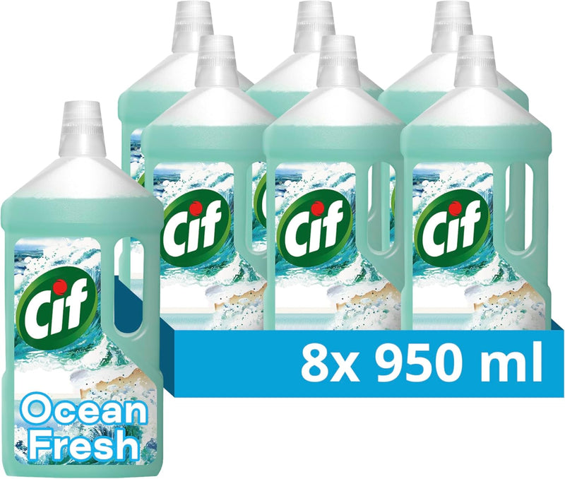 CIF Ocean Multipurpose Floor Cleaner with Shiny Clean & Fresh Fragrance 950ml