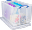 Really Useful Clear Plastic Storage Box 84 Litre