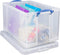 Really Useful Clear Plastic Storage Box 84 Litre