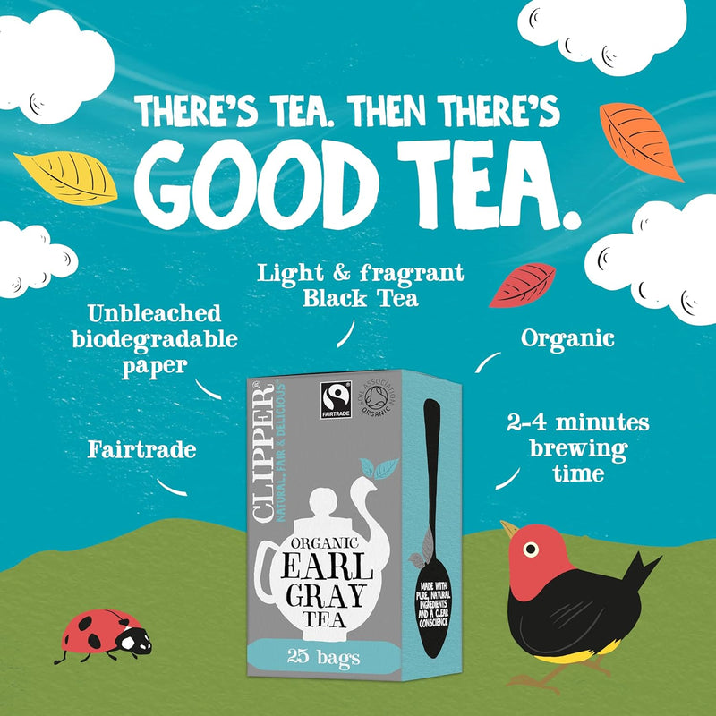 Clipper Fairtrade Organic Earl Grey Enveloped Infusion Tea 25