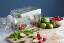 Kilner Branded 3L Square Glass Fridge Dispenser with Tap