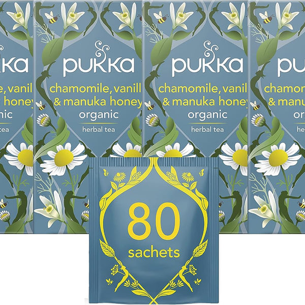 Pukka Camomille Vanilla & Miel de Manuka Thé bio Btl 20 pieces buy online