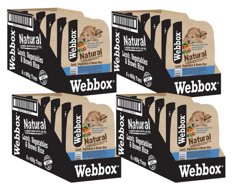 Webbox Adult Dog Food Lamb, Vegetables & Brown Rice 7 x 400g