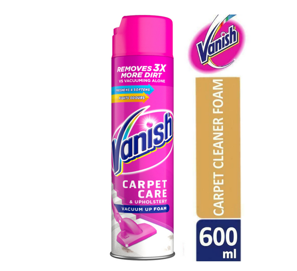 Vanish PowerFoam Carpet Cleaner 600ml 8039012