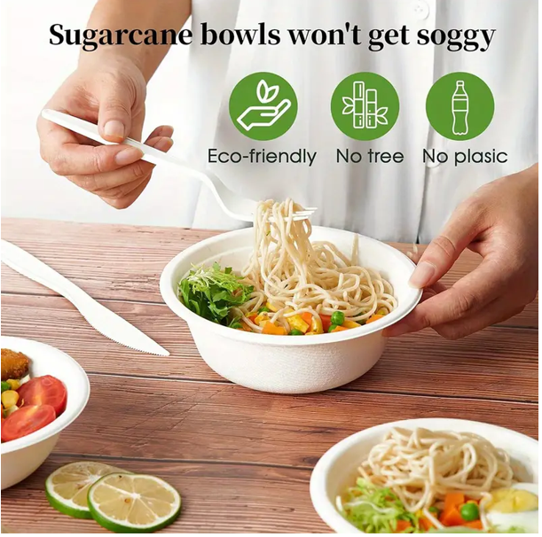 Belgravia Super Rigid 7 Inch 12oz Biodegradable Bowls (Pack of 50) 3866