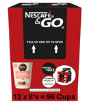 Nescafe &Go! Gold Cappuccino 8 x 12oz Cups