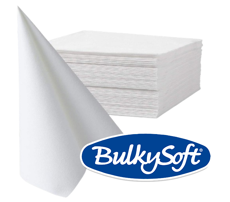 Bulky Soft-Fold 2 Ply White Hand Towels 162's {85571}