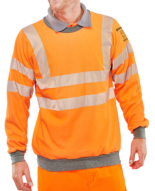 Beeswift ARC Compliant Hi-Vis Rail Spec Sweatshirt - {ALL COLOURS / SIZES}