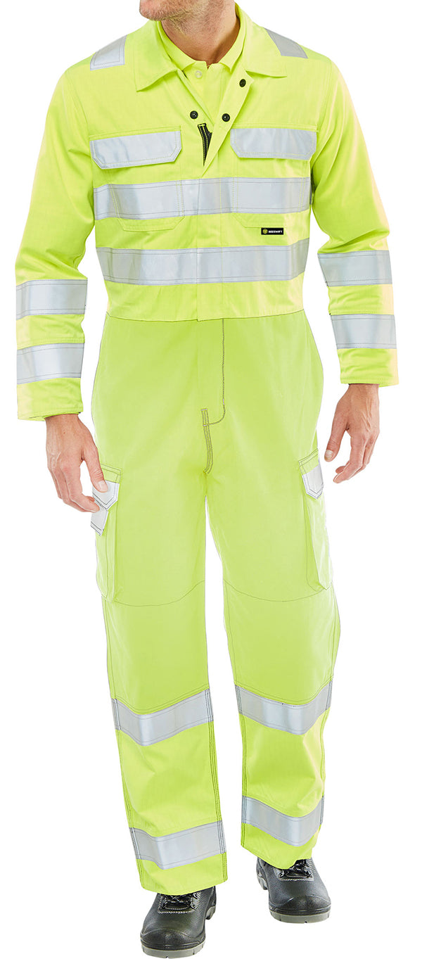 Beeswift ARC Compliant Hi-Vis Boilersuit - {ALL COLOURS / SIZES}