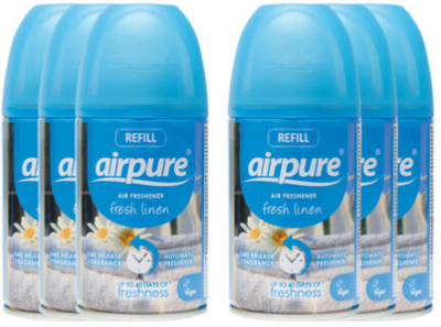 AirPure Freshmatic Compatible Linen Refill 250ml + Machine {1-24 Refills}