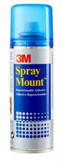 3M SprayMount Transparent Repositioning Adhesive 200ml HSMOUN