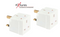 Status 3 Way Fused Plug Adapter White / Multi-Plug