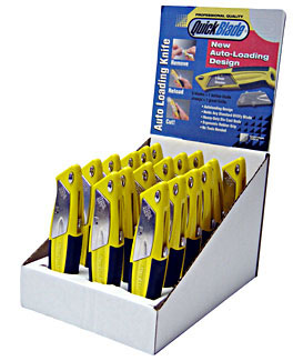 Phc Retail Display Stand With 18 Auto Loading Knives Yellow