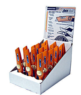 Phc Retail Display Stand With 18 Spring Back Knives Orange