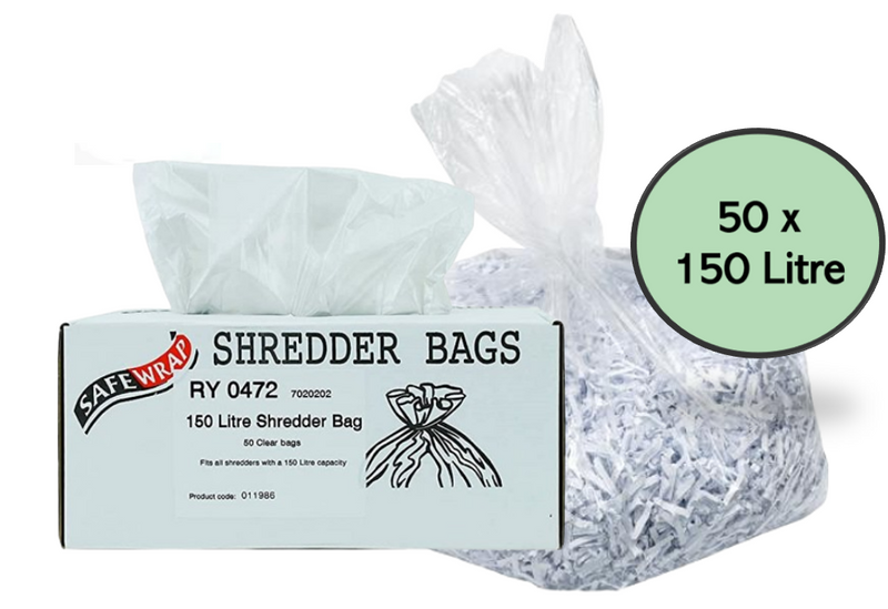 Safewrap Shredder Bags 150 Litre (Pack 50)