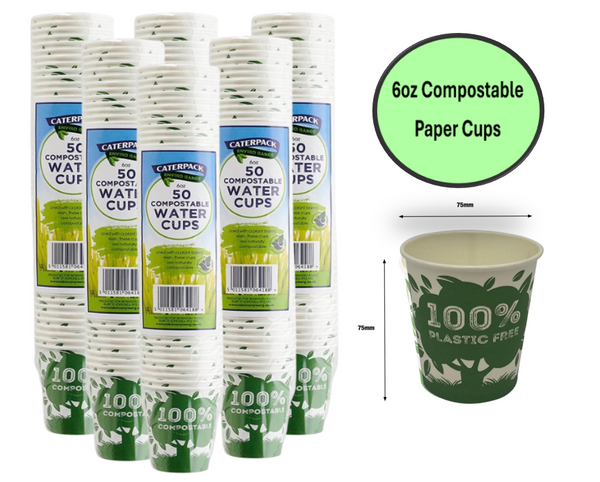 Belgravia Caterpack Paper Cups 6oz Pack 50's