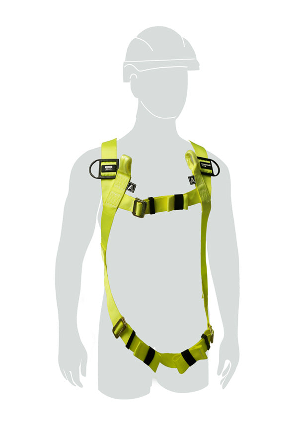 H100 2 Point 2 Loop Universal Size Harness Yellow 140Kg