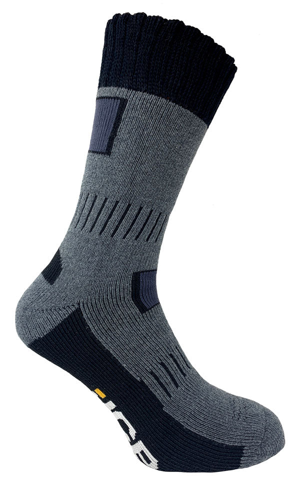 JCB Workwear Rigger Boots Socks  Grey 9-12