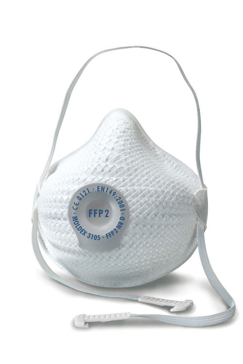 Moldex 3105 Mask Ffp2V Nrd Medium/Large White 1 Size Box 10's