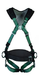 Msa Standard V-Form Back/Chest/Hip D-Ring Bayonet Harness W/W Belt Green Standard