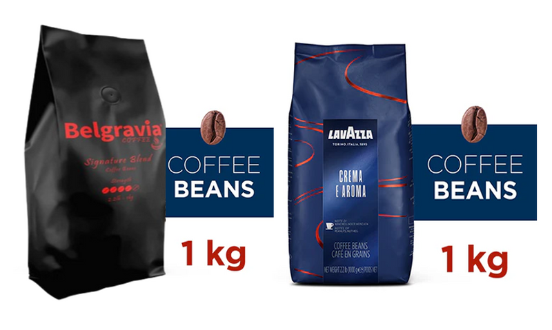 Belgravia Signature Premium Blended Coffee Beans 1kg, Produced with 100% Recyclable packaging.