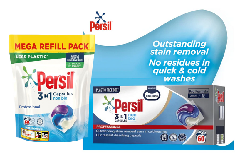 Persil Ultimate Powercaps Non Bio Professional Washing Capsules, {60's}