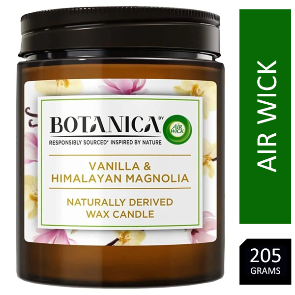 Airwick Botanic Vanilla & Himalayan Magnolia Candle 205g