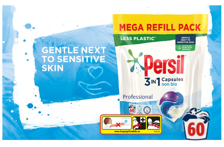 Persil Ultimate Powercaps Non Bio Professional Washing Capsules, {60's}