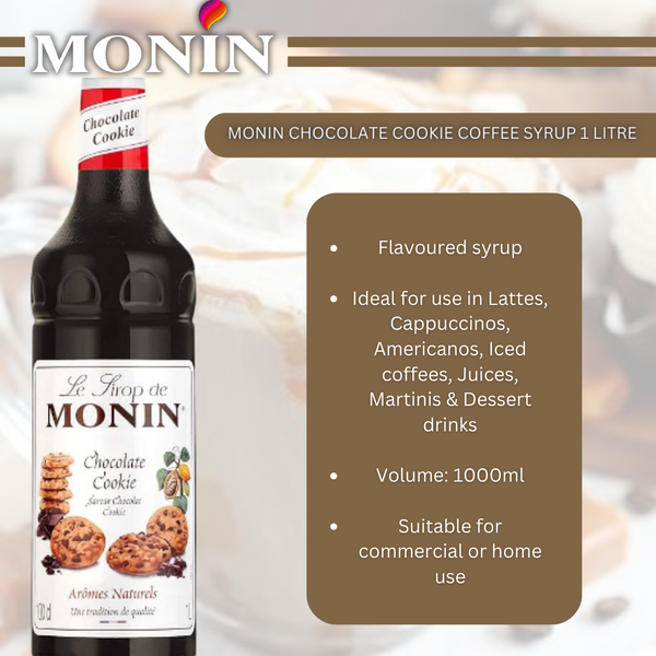 Monin Coffee Syrup Plastic Bottles Multi Flavours Costa 2 x 1 Litre