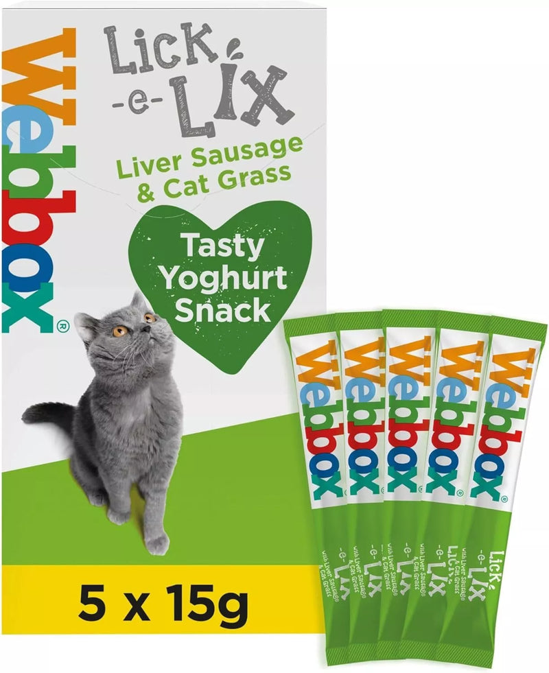 Webbox Lick e Lix 5pcs (5x15g) (Bulk Deal Case of 17) Variety Assorted Pack