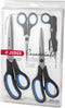 Judge JZ445 Set of 4 Scissors, Right Handed Scissors with Soft Grip Handles