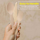 Belgravia- Disposable Eco Friendly  Wooden Cutlery Knives,Forks, Spoons & Teaspoons