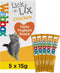 Webbox Lick e Lix 5pcs (5x15g) (Bulk Deal Case of 17) Variety Assorted Pack