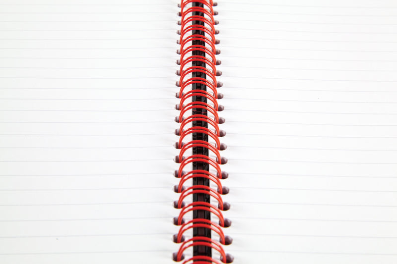 Black n Red Notebook Wirebound A4 Hardback A-Z Ruled 140 Pages 100080232 - UK BUSINESS SUPPLIES