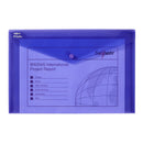 Snopake Polyfile Wallet File Polypropylene Foolscap Electra Purple (Pack 5) - 11162 - UK BUSINESS SUPPLIES