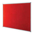 Nobo Classic Red Felt Noticeboard Aluminium Frame 1200x900mm 1902260 - UK BUSINESS SUPPLIES