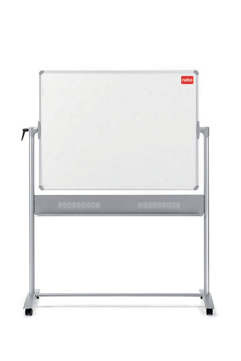 Nobo Mobile Combination Grey Felt/Magnetic Whiteboard Aluminium Frame 900x1200mm 1901043 - UK BUSINESS SUPPLIES