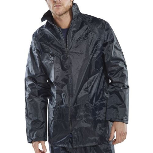 BeeswiftWeatherproof Navy Nylon Jacket Multiple Sizes - UK BUSINESS SUPPLIES