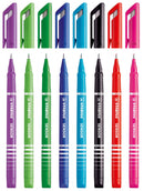 STABILO SENSOR fine Pen 0.3mm Line Assorted Colours (Wallet 8) - 189/8 - UK BUSINESS SUPPLIES