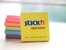 ValueX Stickn Notes 76x76mm 100 Sheets Neon Colours (Pack 12) 21332 - UK BUSINESS SUPPLIES